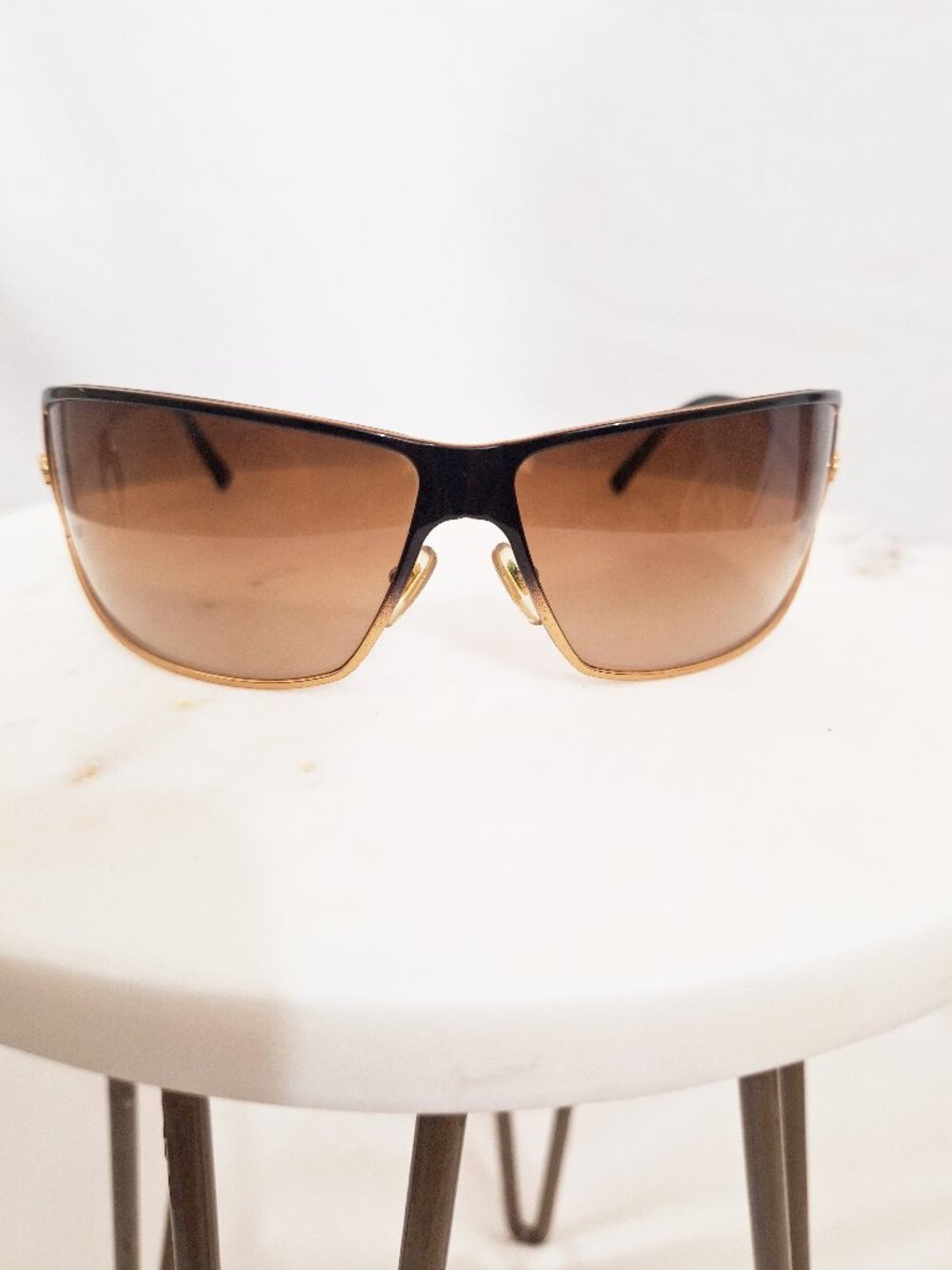 Versace Italy Sunglasses 2040 1166/13 Metal Wrap Vintage
